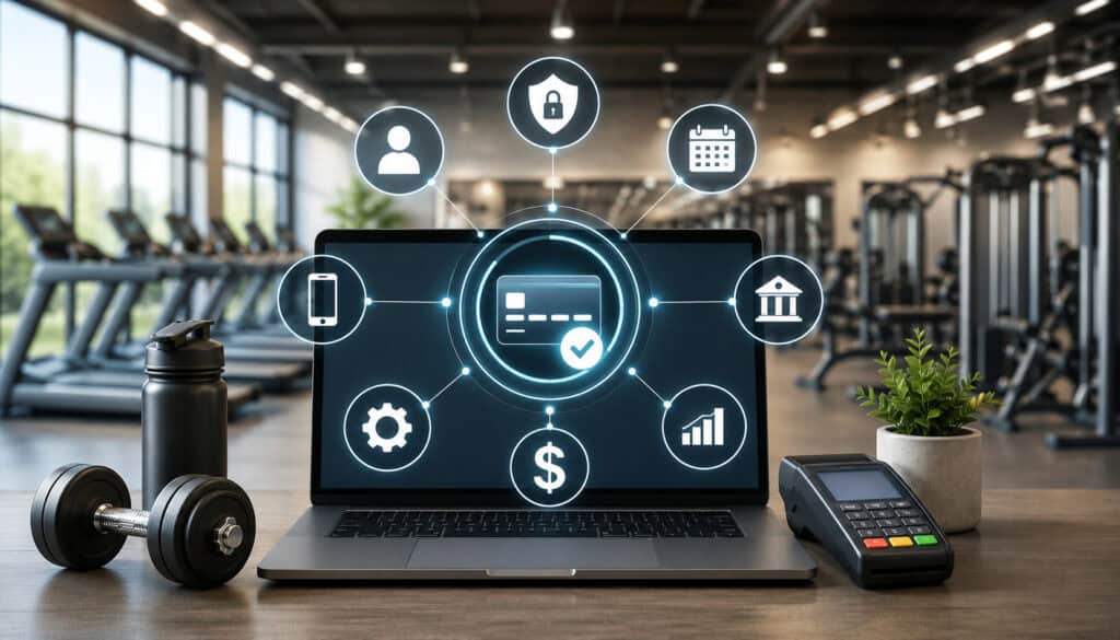 Gym payment automation system with digital payment interface
