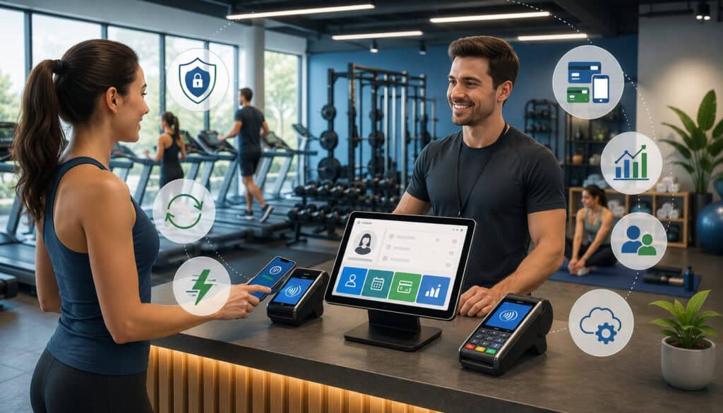 Gym payment solutions with POS and contactless checkout