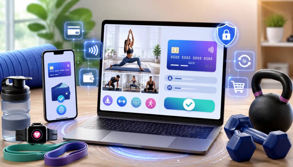 Online checkout for fitness programs